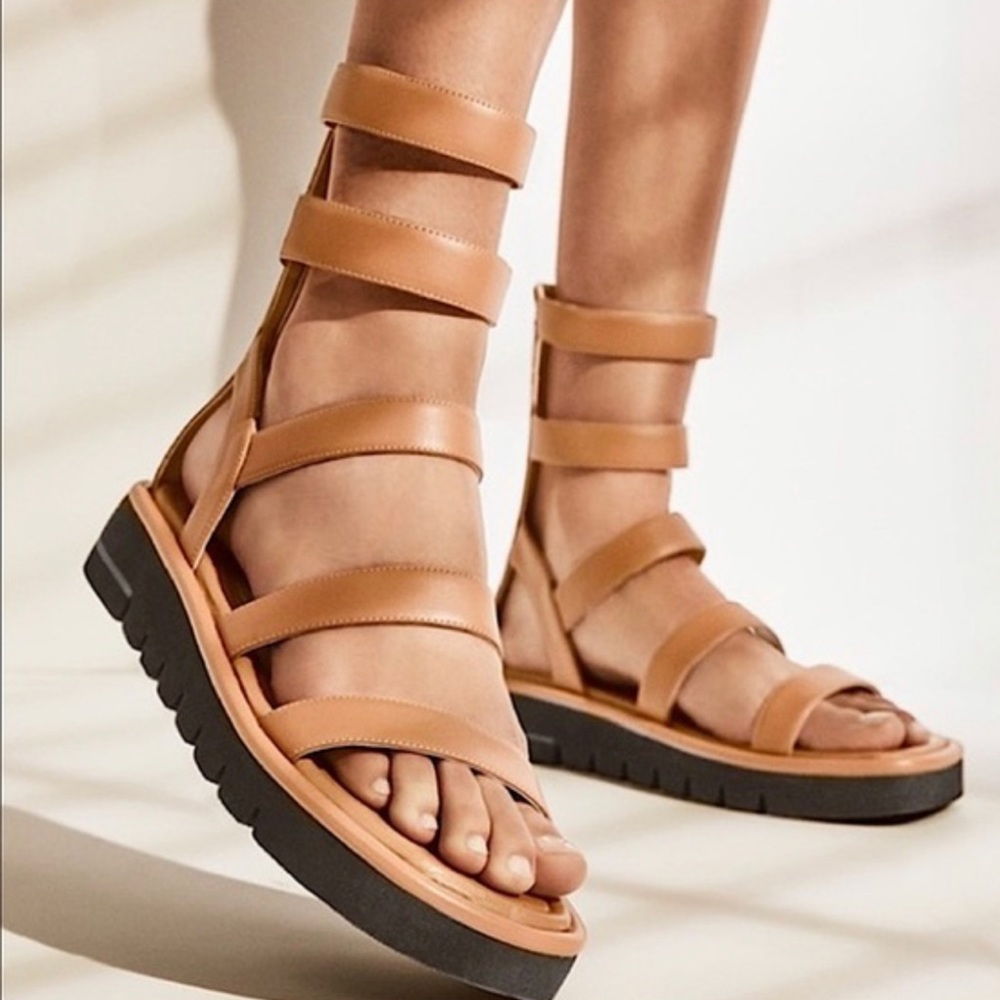 Stuart Weitzman Gala gladiator sandal color black
